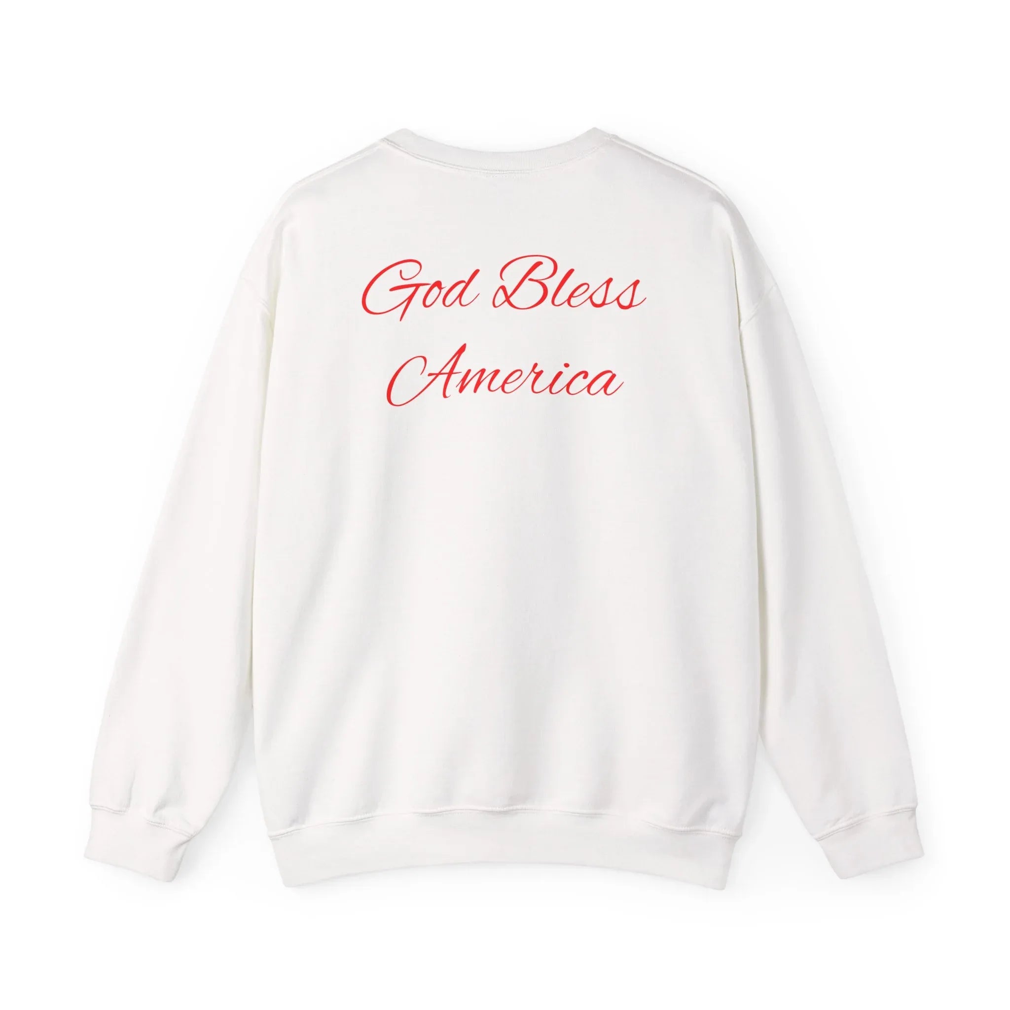 God Bless America Eagle Artwork crewneck sweatshirt | Patriotic eagle collage - 250 USA Celebration