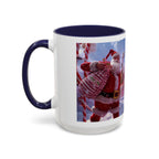 Festive Santa Candy Wonderland Mug | Holiday Santa Claus Candy Cane Forest - 250 USA Celebration