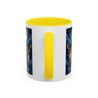 Santa Sleigh with Reindeer Coffee Mug | Christmas Moon Accent Mug - 250 USA Celebration