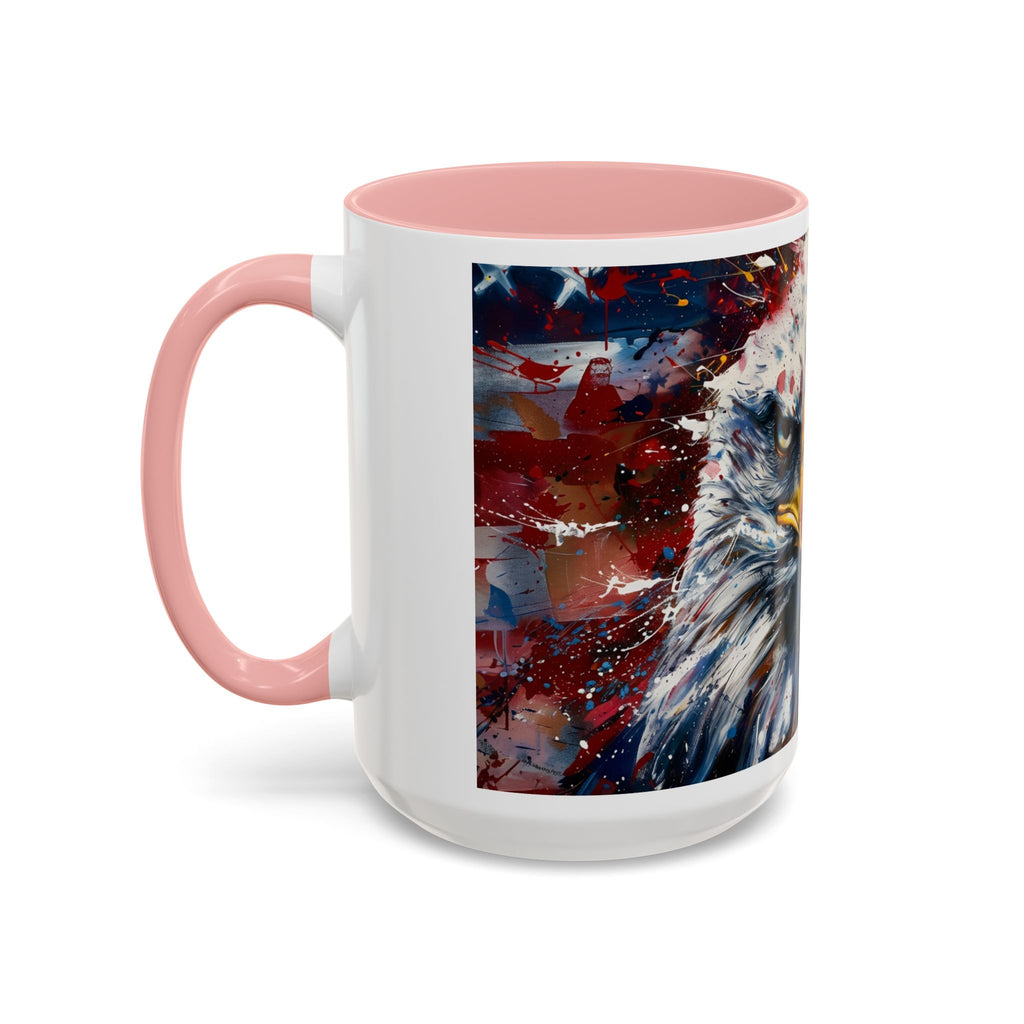 Patriotic Eagle Coffee Mug - Bold American Bald Eagle Art (11/15oz)