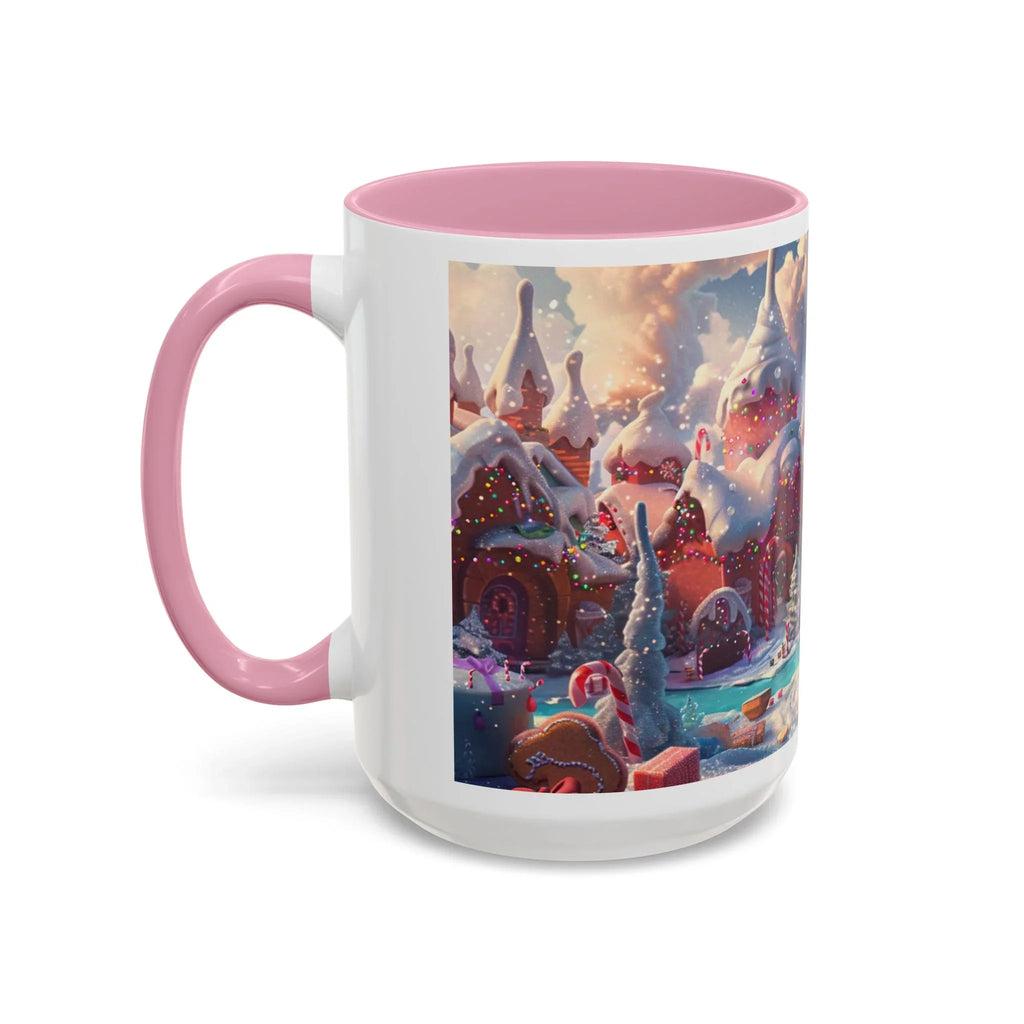 Festive Santa in Candy Wonderland mug | Holiday Christmas ceramic mug - 250 USA Celebration