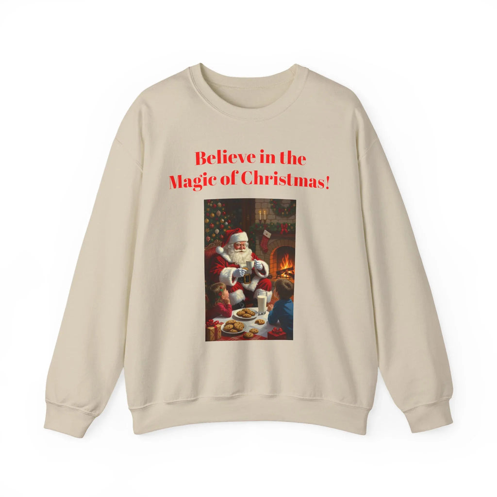 Christmas Magic Sweatshirt, Holiday Crewneck, Cozy Winter Apparel, Unisex Gift for Christmas, Believe in the Magic of Christmas! - 250 USA Celebration