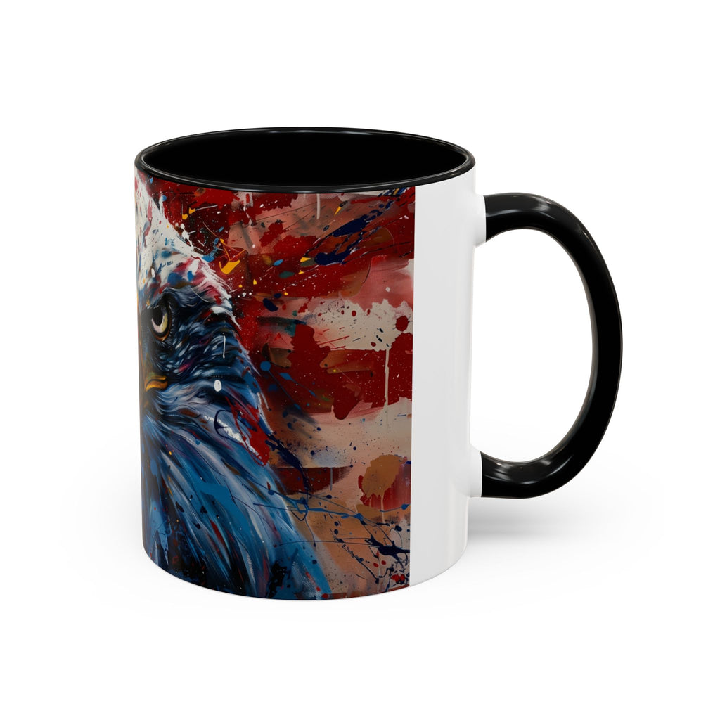 Patriotic Eagle Coffee Mug - Bold American Bald Eagle Art (11/15oz)