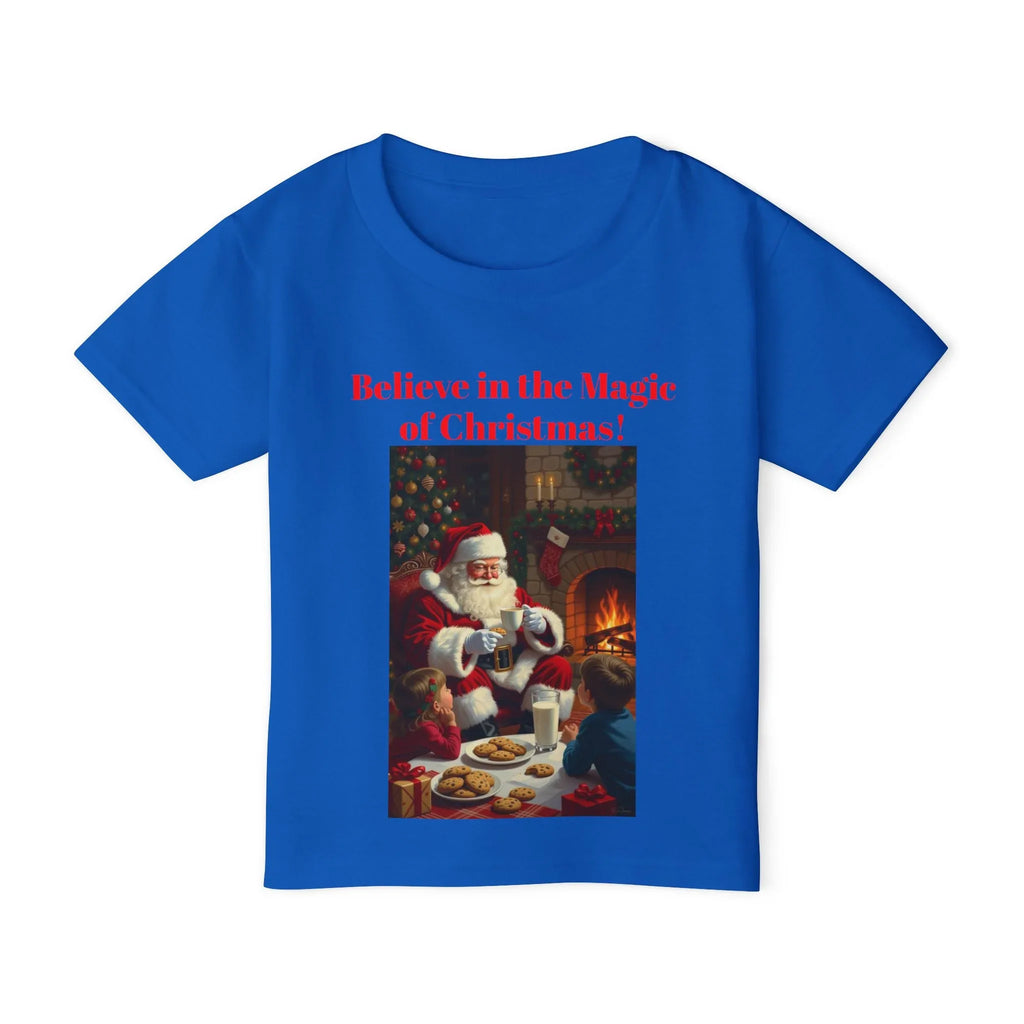 Christmas Toddler Tee, Believe in the Magic of Christmas Shirt, Cute Holiday T-shirt, Festive Kids Apparel, Kids Christmas Gift - 250 USA Celebration
