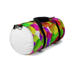 Colorful Overlapping Circles Duffel Bag | Neon Bubble Pattern, Travel Gym Bag, Tennis Anyone, Love, Tennis Bag, Weekender, Love Tennis Bag - 250 USA Celebration