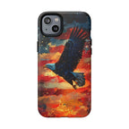 Eagle Flag Magnetic Phone Case, Patriotic iPhone Cover, Tough Cell Phone Cases, Gift for Veterans, Independence Day Accessories - 250 USA Celebration