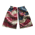 American Flag Basketball Shorts — All-Over Print Patriotic Athletic Shorts