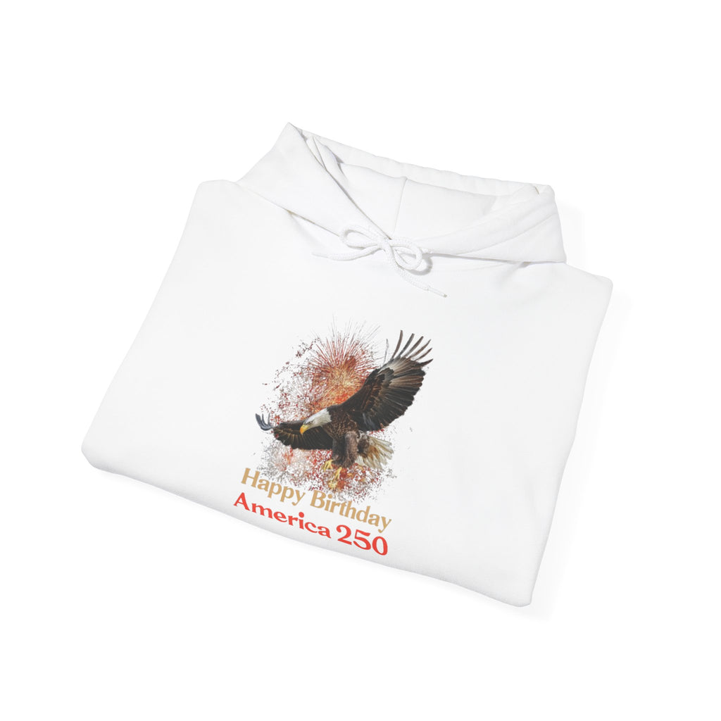 Liberty Eagle America 250 Hoodie | American Flag Watercolor