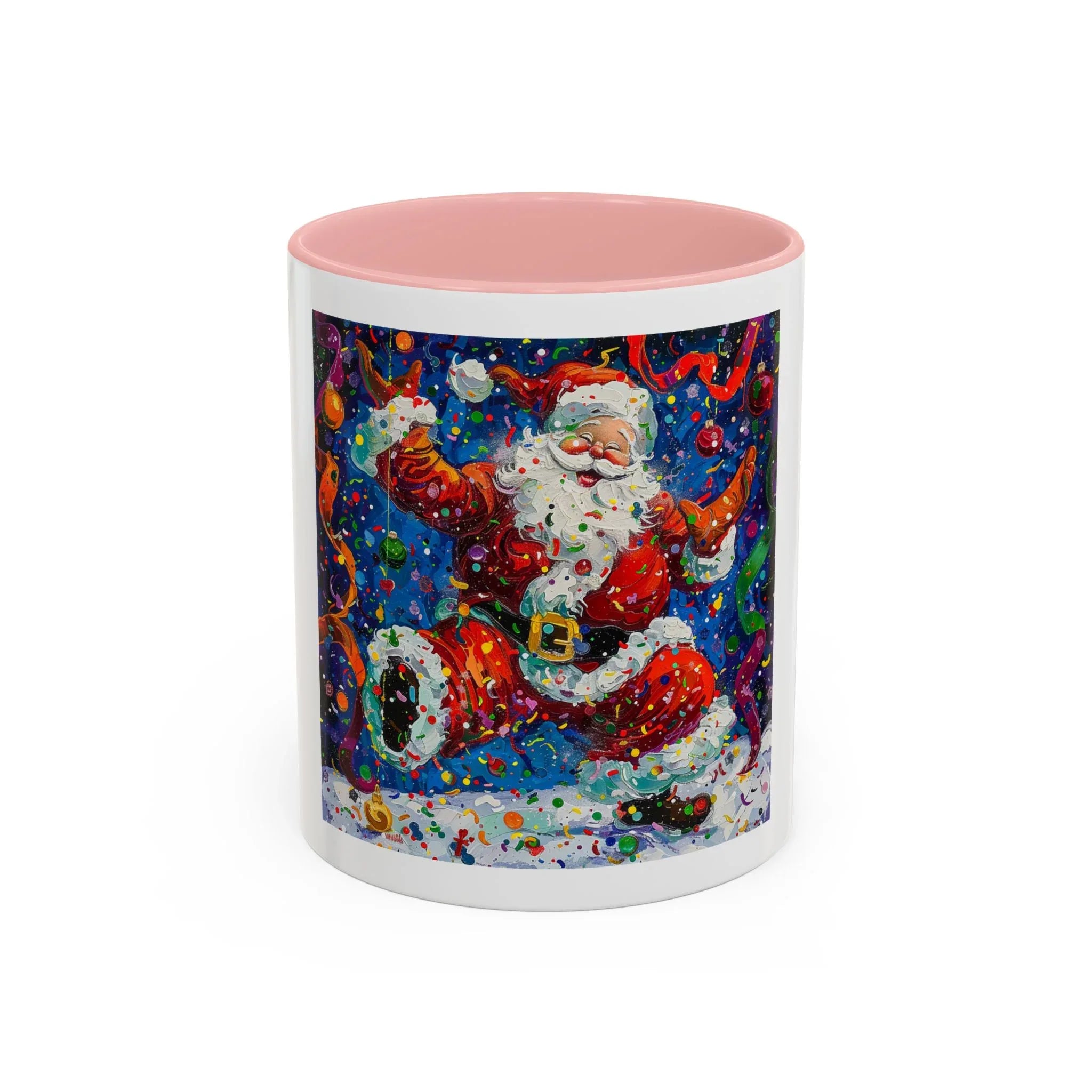 Festive Santa Coffee Mug, Christmas Mug, Holiday Gift Mug, Santa Claus Cup, Winter Decor - 250 USA Celebration