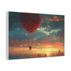 Romantic Canvas Wall Art, Love, Heart Balloon Art, Gift for Couples, Valentines Wall Decor, Valentine's Day Women's Merchandise, Valentines - 250 USA Celebration