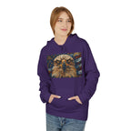 Patriotic Eagle Hoodie — American Flag Bald Eagle with "1776 - 2026" Back Print