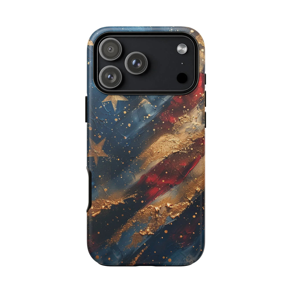 Patriotic Phone Case, Tough Cases with American Flag Design, Stylish Phone Accessories, USA Pride Gift, Durable Cases for All Occasions - 250 USA Celebration