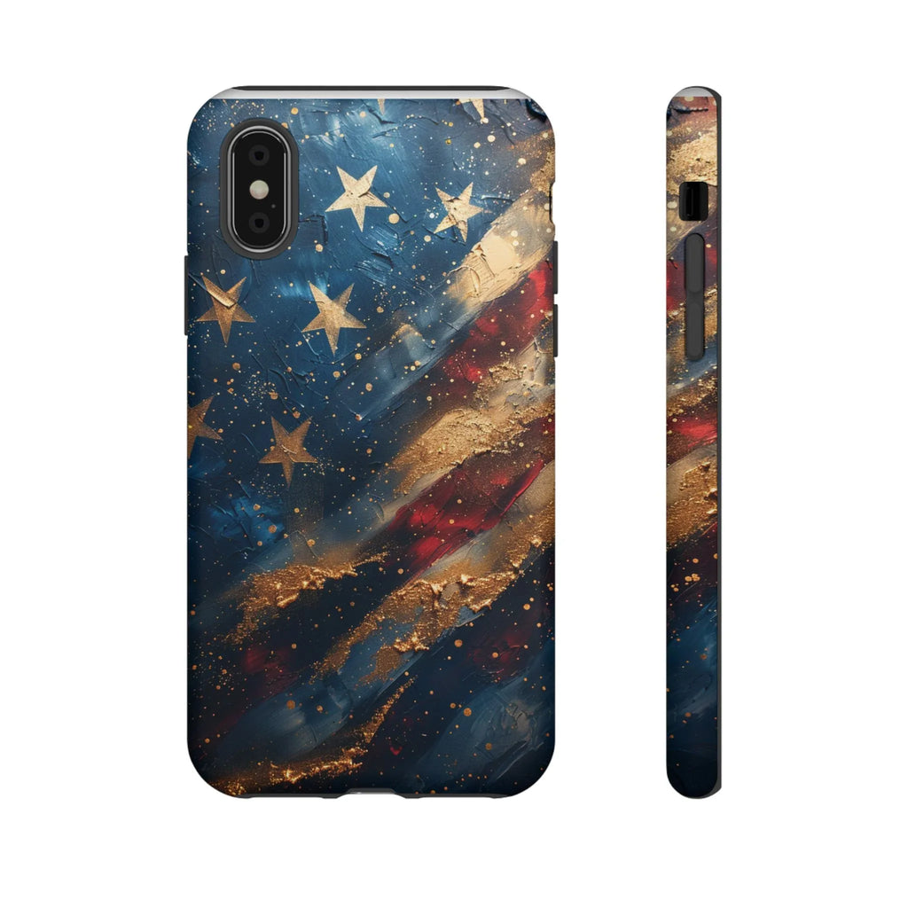Distressed American Flag phone case | tough cases - 250 USA Celebration