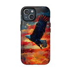 Eagle Flag Magnetic Phone Case, Patriotic iPhone Cover, Tough Cell Phone Cases, Gift for Veterans, Independence Day Accessories - 250 USA Celebration