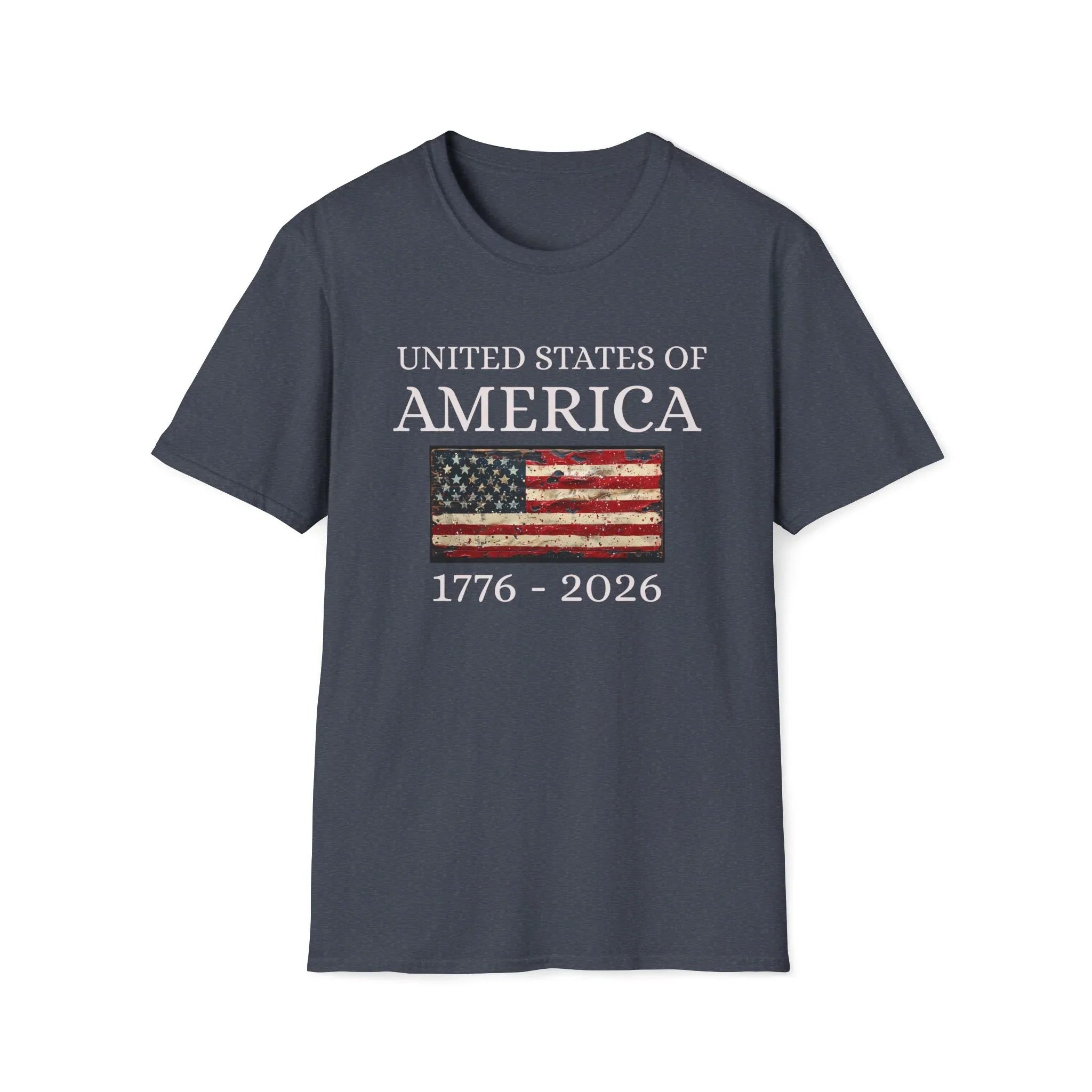 United States of America Patriotic America First T-Shirt | USA Flag - 250 USA Celebration