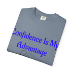 Confidence Is My Advantage Tennis Player T-Shirt | Tennis Quote Tee - 250 USA Celebration