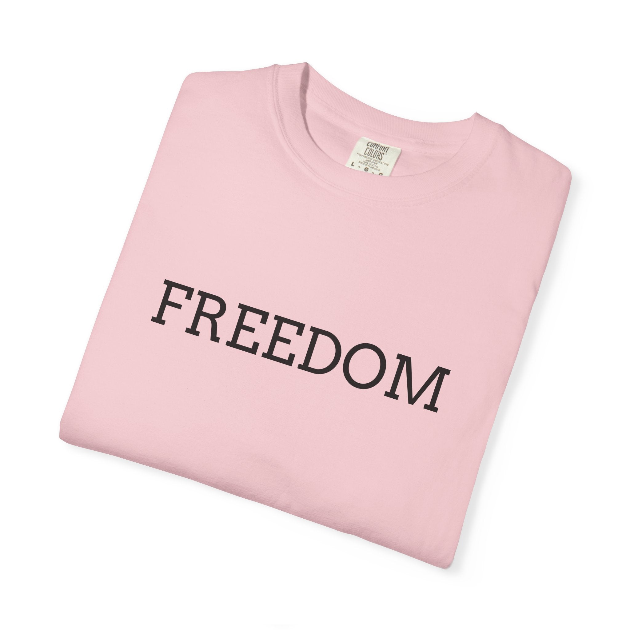 Freedom T-Shirt — Minimalist Text Graphic Tee