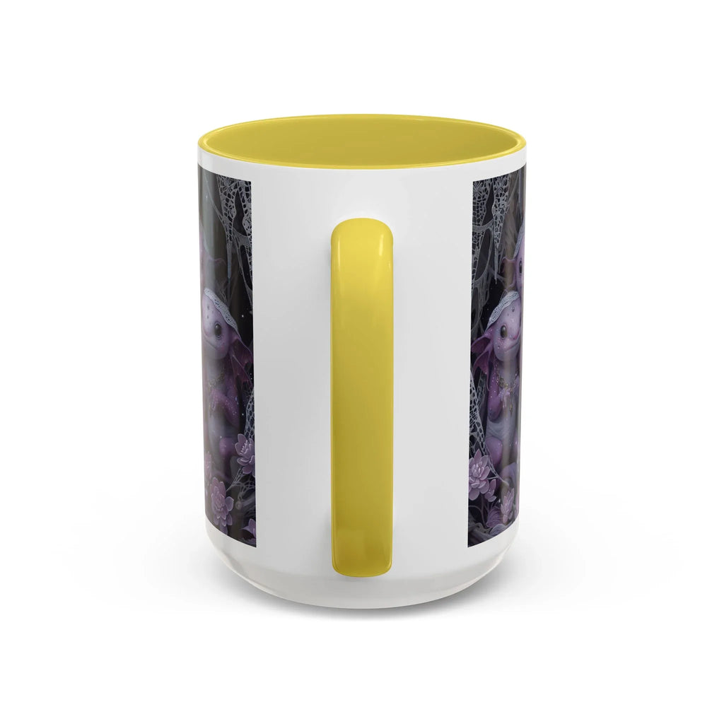 Purple Axolotl Trio Mug | Cute Amphibian Art Ceramic Coffee Cup - 250 USA Celebration