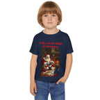 Christmas Toddler Tee, Believe in the Magic of Christmas Shirt, Cute Holiday T-shirt, Festive Kids Apparel, Kids Christmas Gift - 250 USA Celebration