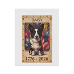 Custom AI Pet Hero Patriotic Garden Flag 1776-2026