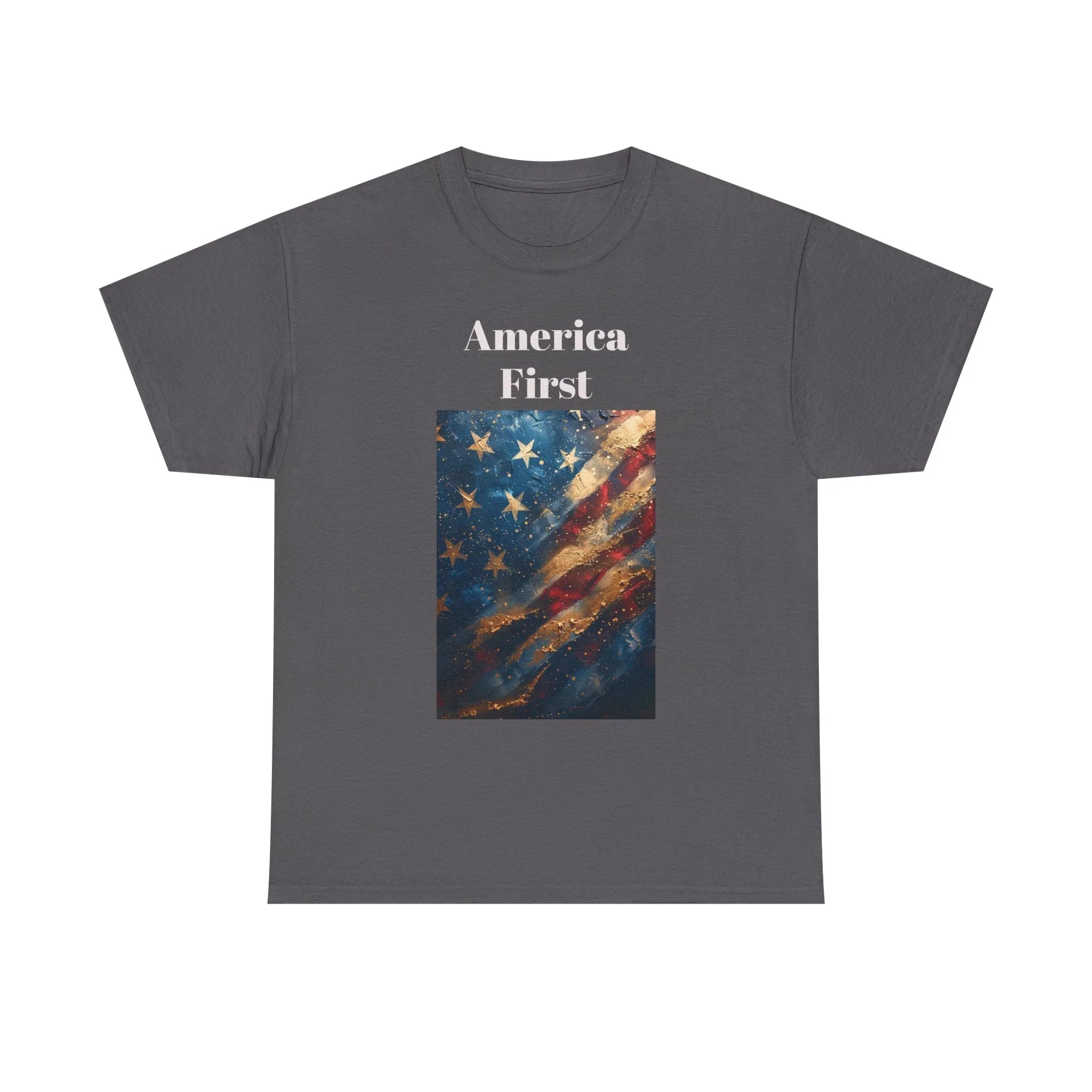 Vintage American Flag Tee, Patriotic Apparel, Independence Day Shirt, Unisex Cotton T-Shirt, Memorial Day Gift, America First Design - 250 USA Celebration