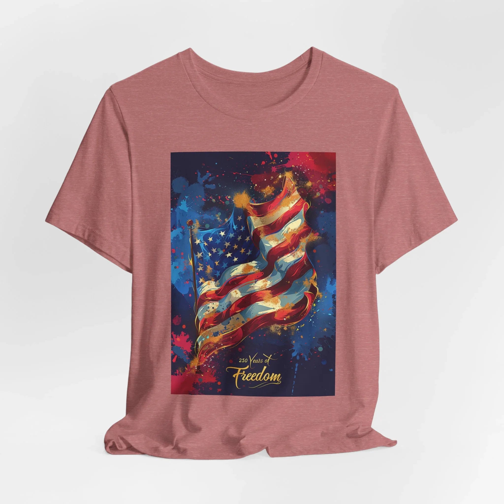 Patriotic Freedom Tee, Unisex Jersey Short Sleeve Tee, American Flag Shirt, Fourth of July Apparel, Independence Day Outfit, Gift for [...] - 250 USA Celebration