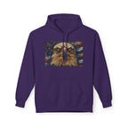 Patriotic Eagle Hoodie — American Flag Bald Eagle with "1776 - 2026" Back Print