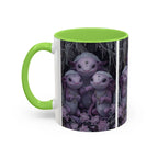 Purple Axolotl Trio Mug | Cute Amphibian Art Ceramic Coffee Cup - 250 USA Celebration
