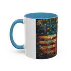 Liberty Statue American Flag Coffee Mug — Patriotic Vintage Accent Mug (11/15oz)