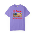 Q Anon WWG1WGA T-Shirt | American Flag Graphic Tee - 250 USA Celebration