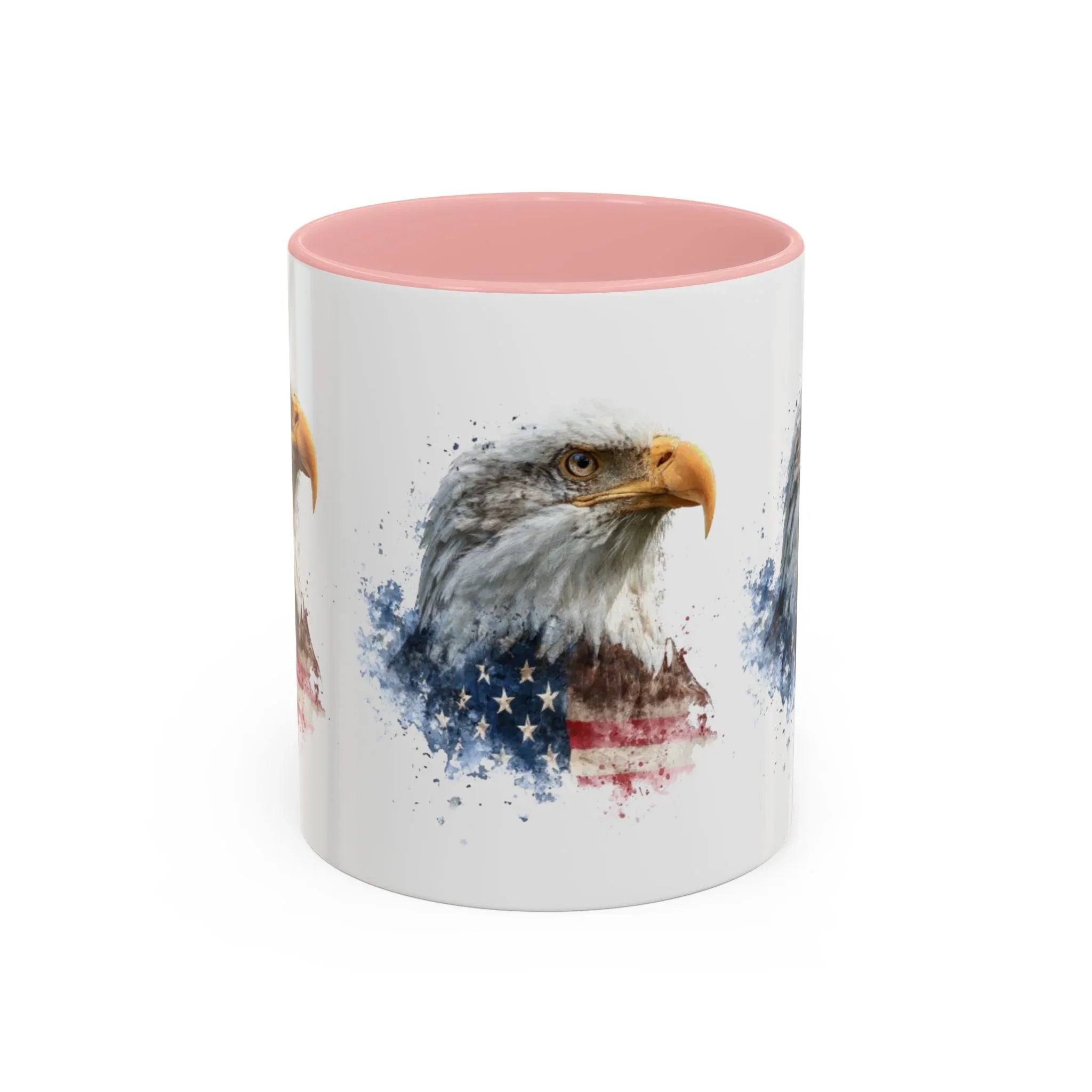 American Flag Bald Eagle Mug | Accent Coffee Mug - 250 USA Celebration
