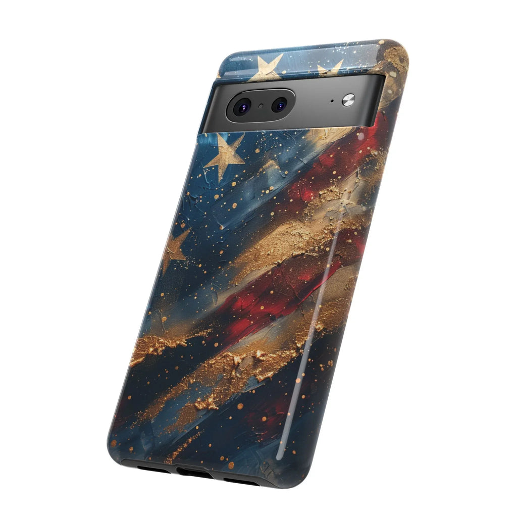 Patriotic Phone Case, Tough Cases with American Flag Design, Stylish Phone Accessories, USA Pride Gift, Durable Cases for All Occasions - 250 USA Celebration