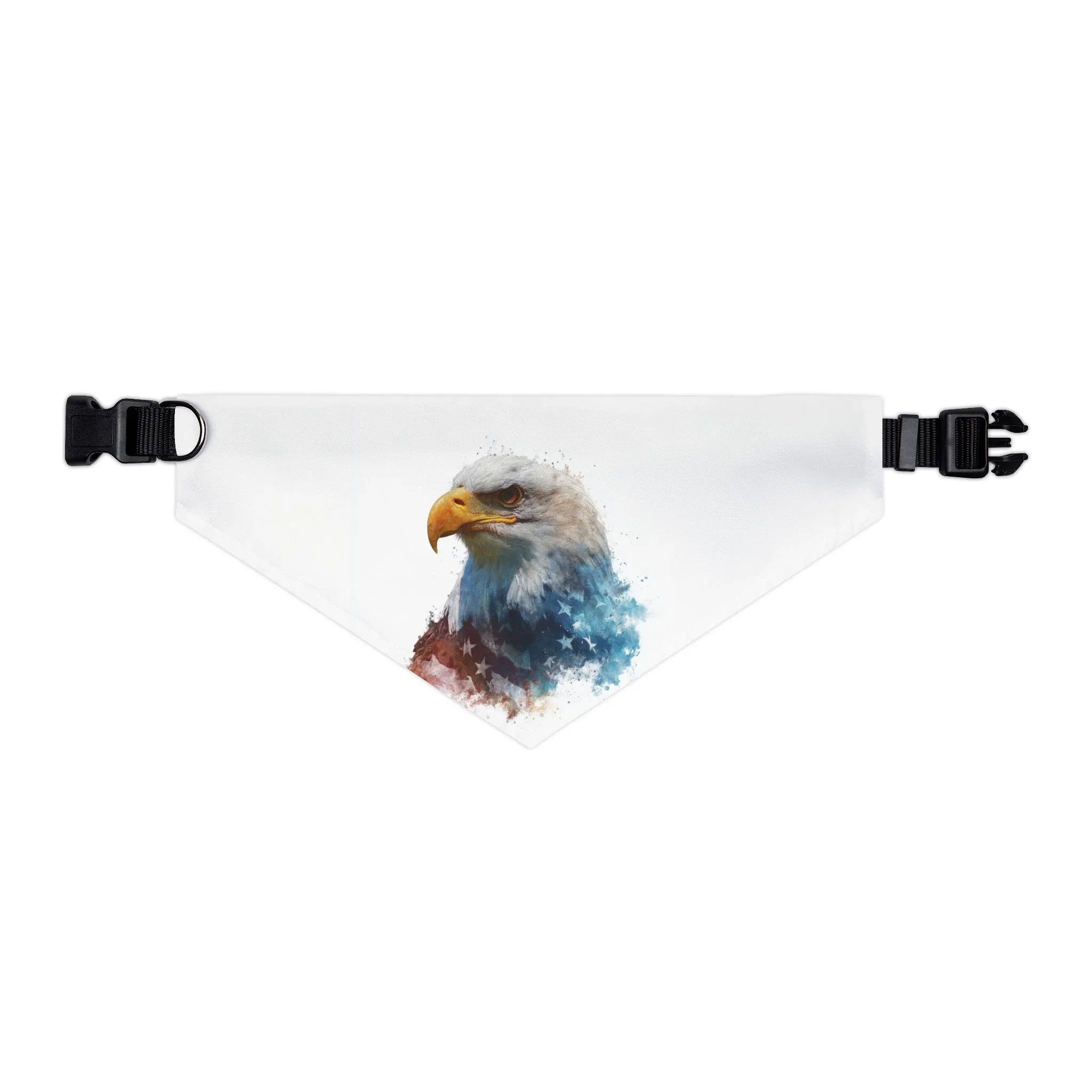 Eagle Watercolor Pet Bandana, Stylish Dog Collar, Nature Lover Gift, Outdoor Adventures, Pet Fashion Accessory, Dog Bandana - 250 USA Celebration