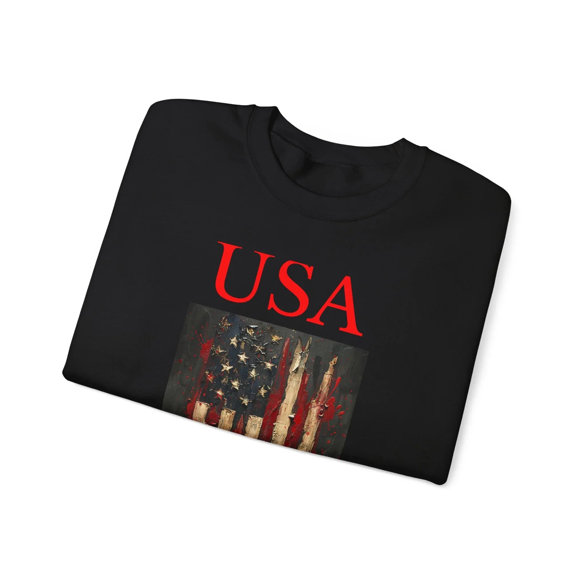 Patriotic Eagle Sweatshirt, USA Flag Crewneck, Unisex Casual Wear, Independence Day Outfit, All-American Style, Gifts for Veterans - 250 USA Celebration