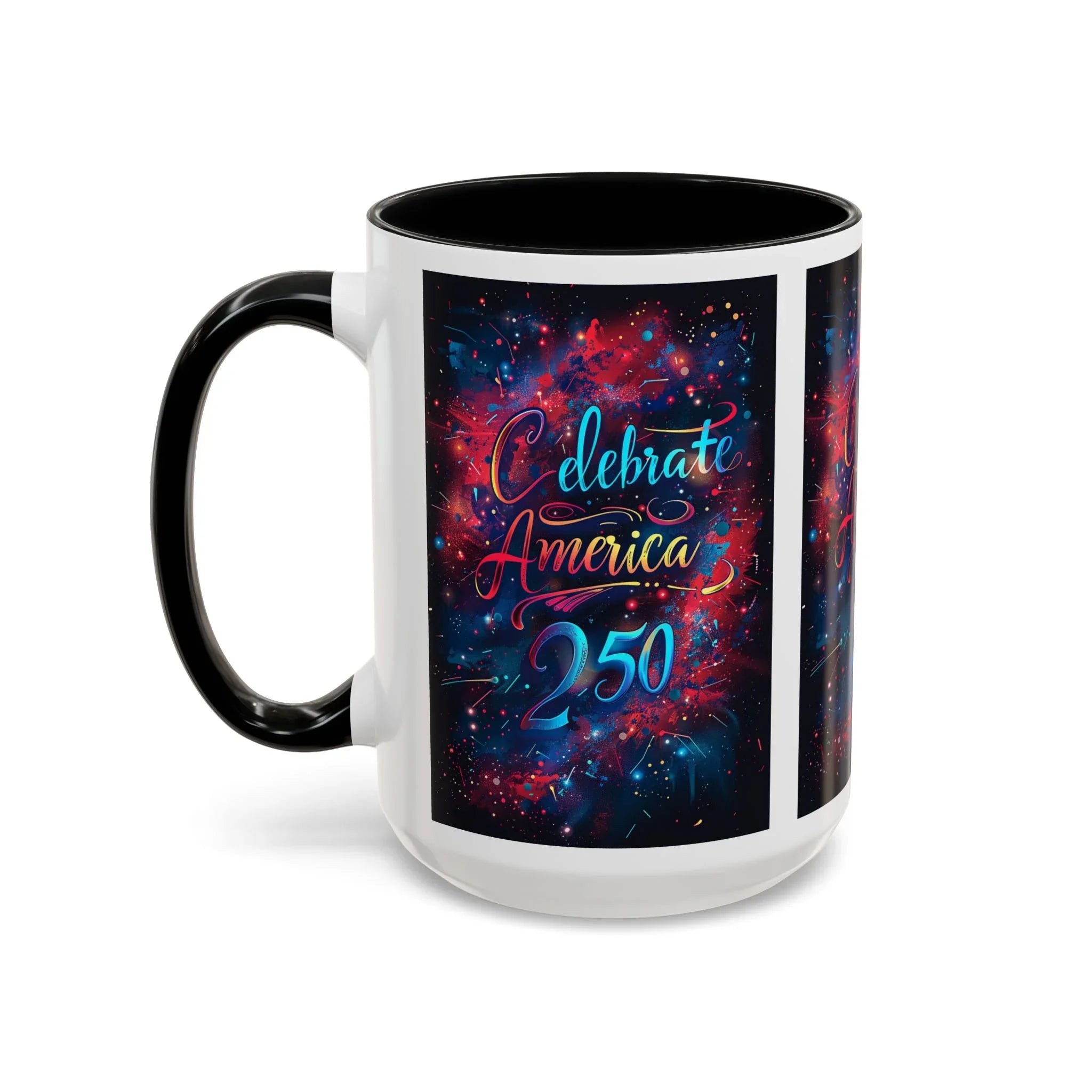 Celebrate America 250 Mug | Accent Coffee Mug 11oz 15oz - 250 USA Celebration