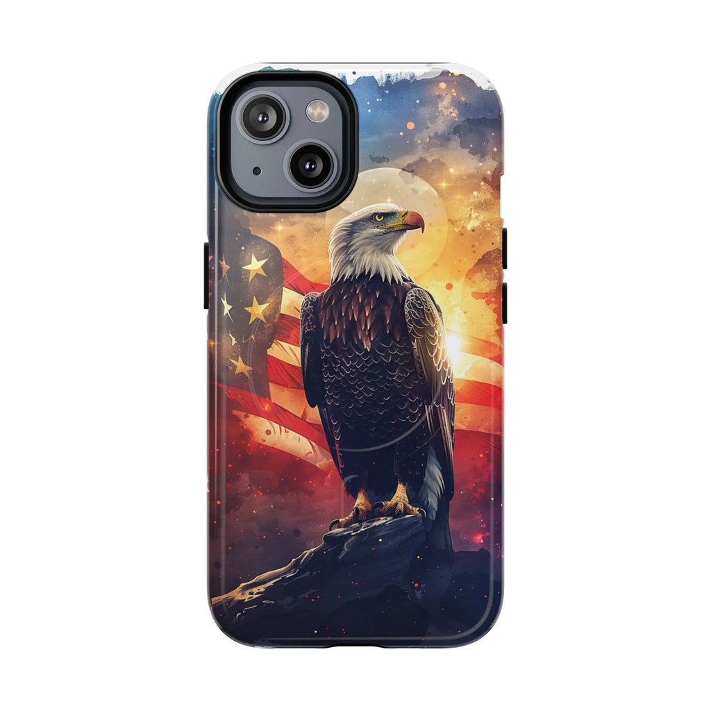 Patriotic Eagle Magnetic Phone Case, Tough Phone Covers, Americana Gifts, Unique Cell Phone Case, Fourth of July, Veterans Day - 250 USA Celebration