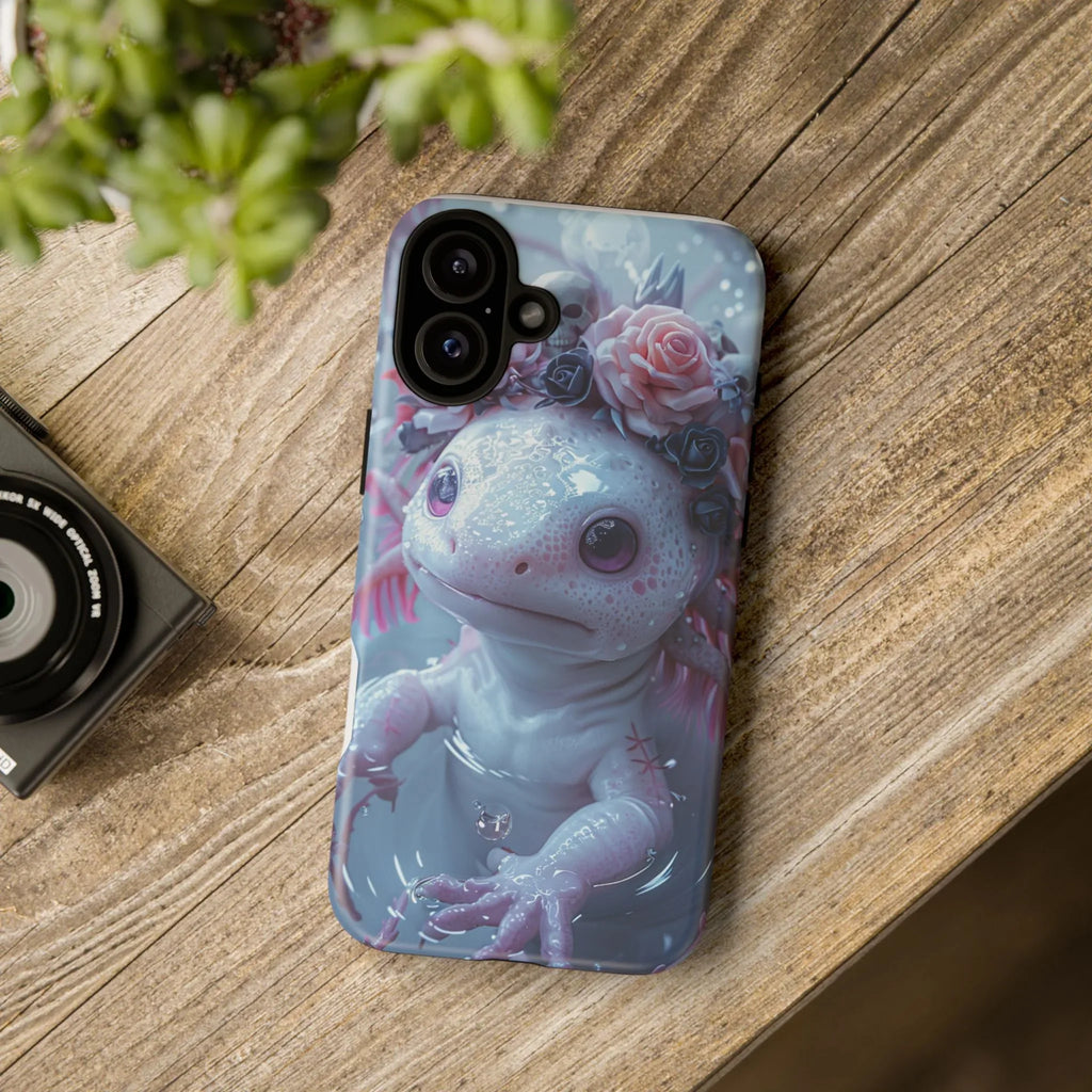 Goth Axolotls Tough Cases | Cute Creepy Axolotl Phone Case, Gloomycore Aesthetic - 250 USA Celebration