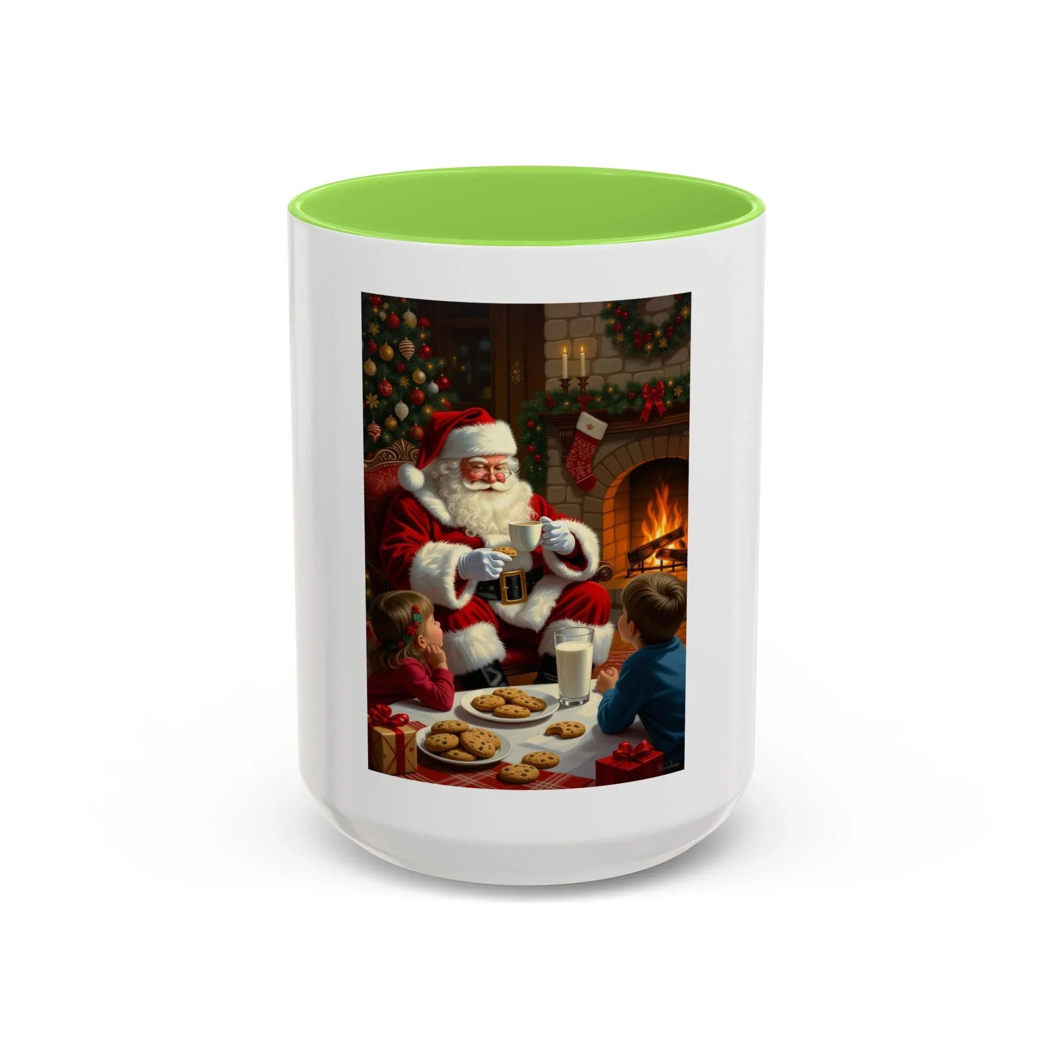 Christmas Santa Mug, Holiday Coffee Mug, Festive Drinkware, Cute Santa Cup, Winter Decor, Gift for Kids - 250 USA Celebration