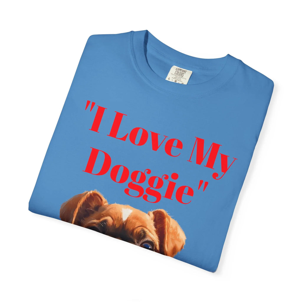 Cute French Bulldog Puppy Holding Red Heart T-shirt | Dog Lover Cartoon - 250 USA Celebration