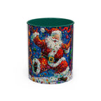Colorful Mugs (11oz, 15oz) Santa Claus Coffee Cup, Santa Claus Coffee Mug - 250 USA Celebration