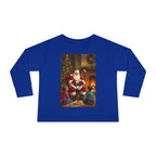 Christmas Santa Toddler Long Sleeve Tee, Holiday Shirt for Kids, Festive Outfit, Winter Apparel, Cute Christmas Gift, Family Photoshoot - 250 USA Celebration