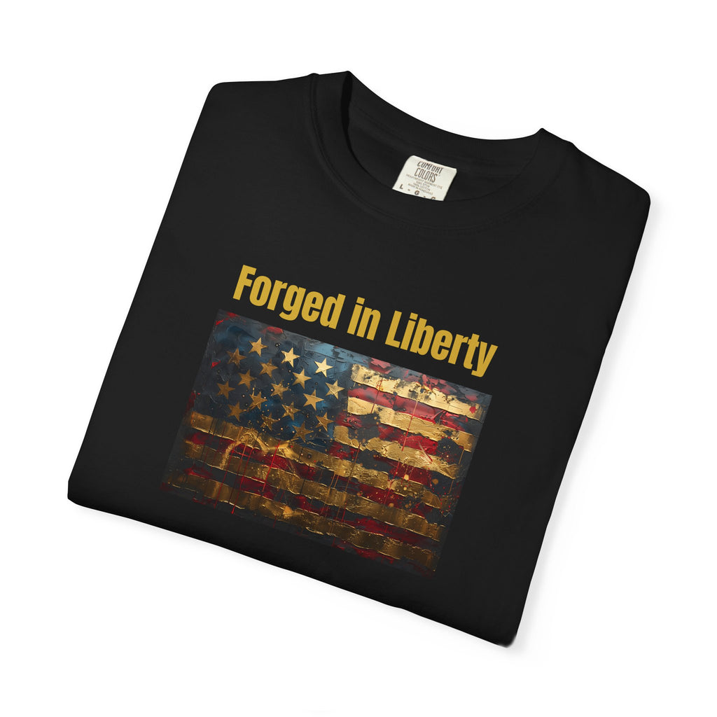 Forged in Liberty American Flag T-Shirt
