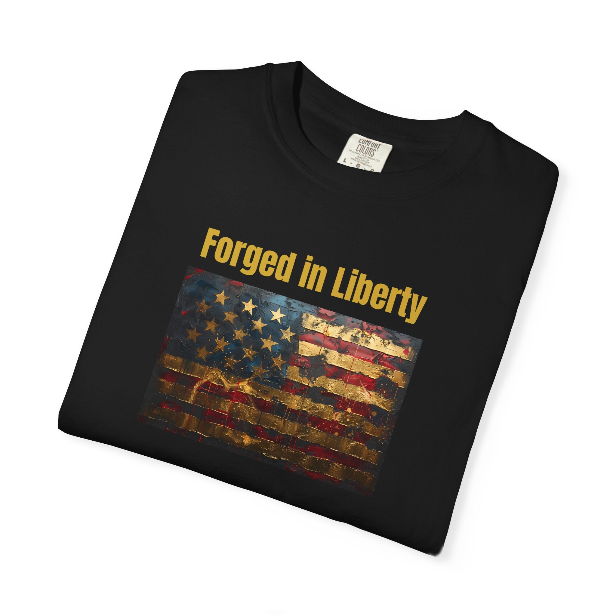 Forged in Liberty American Flag T-Shirt