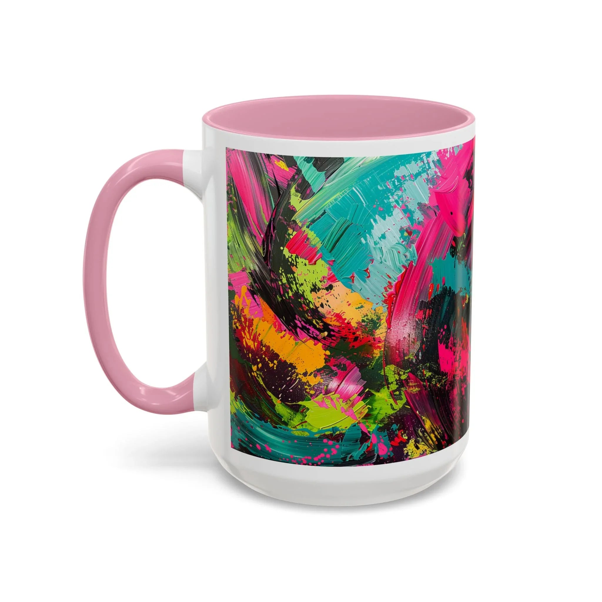 Abstract Colorful Brushstroke Mug | 11oz 15oz Ceramic - 250 USA Celebration
