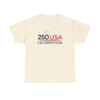 America 250 Tee Shirt | Official 250th Anniversary Edition - 250 USA Celebration Chest Logo Tee | Fourth of July Americana T-Shirt