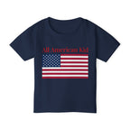 All American Kid Toddler T-Shirt — Patriotic Flag Tee for 4th of July & Memorial Day
