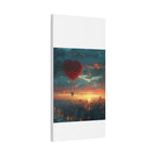 Romantic Canvas Wall Art, Love, Heart Balloon Art, Gift for Couples, Valentines Wall Decor, Valentine's Day Women's Merchandise, Valentines - 250 USA Celebration