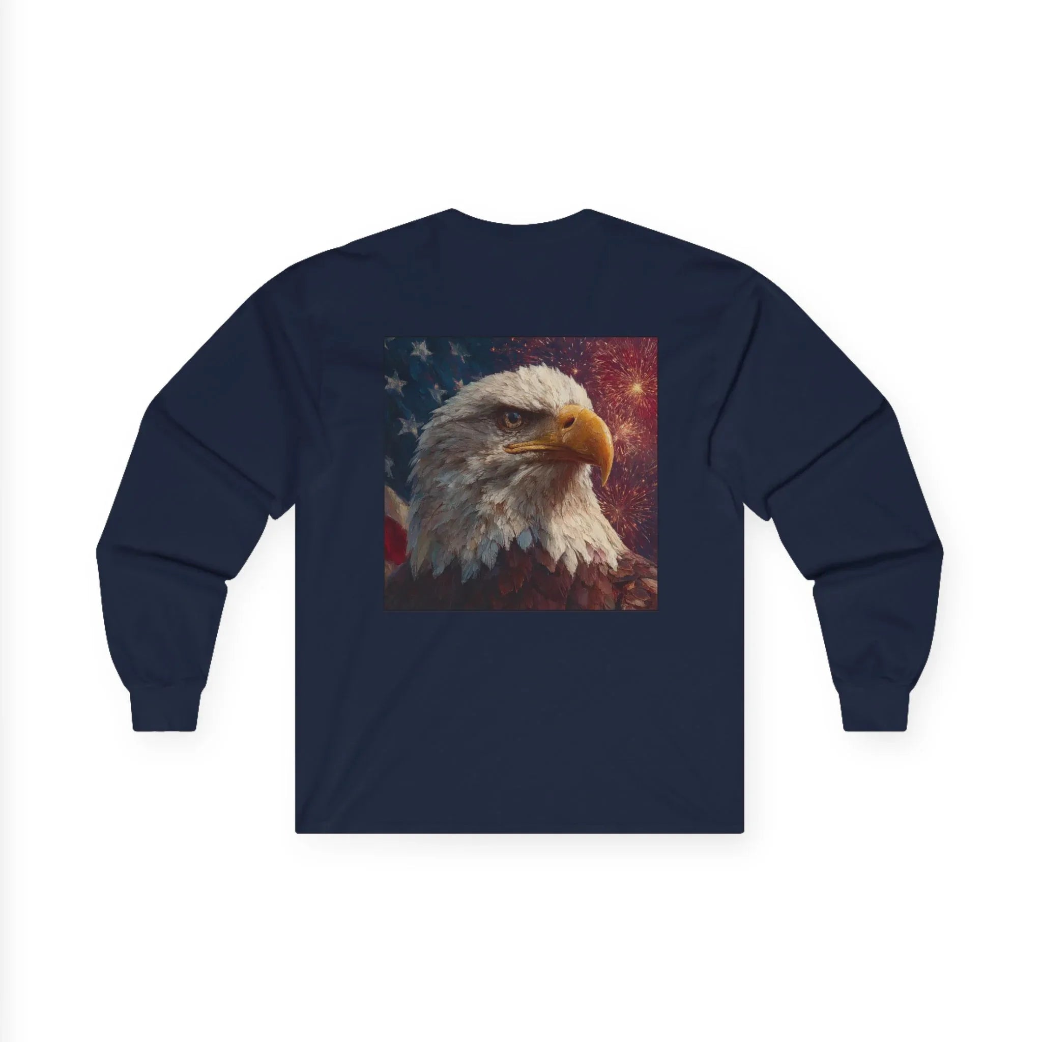 Patriotic American Long Sleeve T-Shirts, USA Graphic Tees, Flag T-Shirts, Independence Apparel, Funny Patriotic Shirts, Custom American Tees - 250 USA Celebration