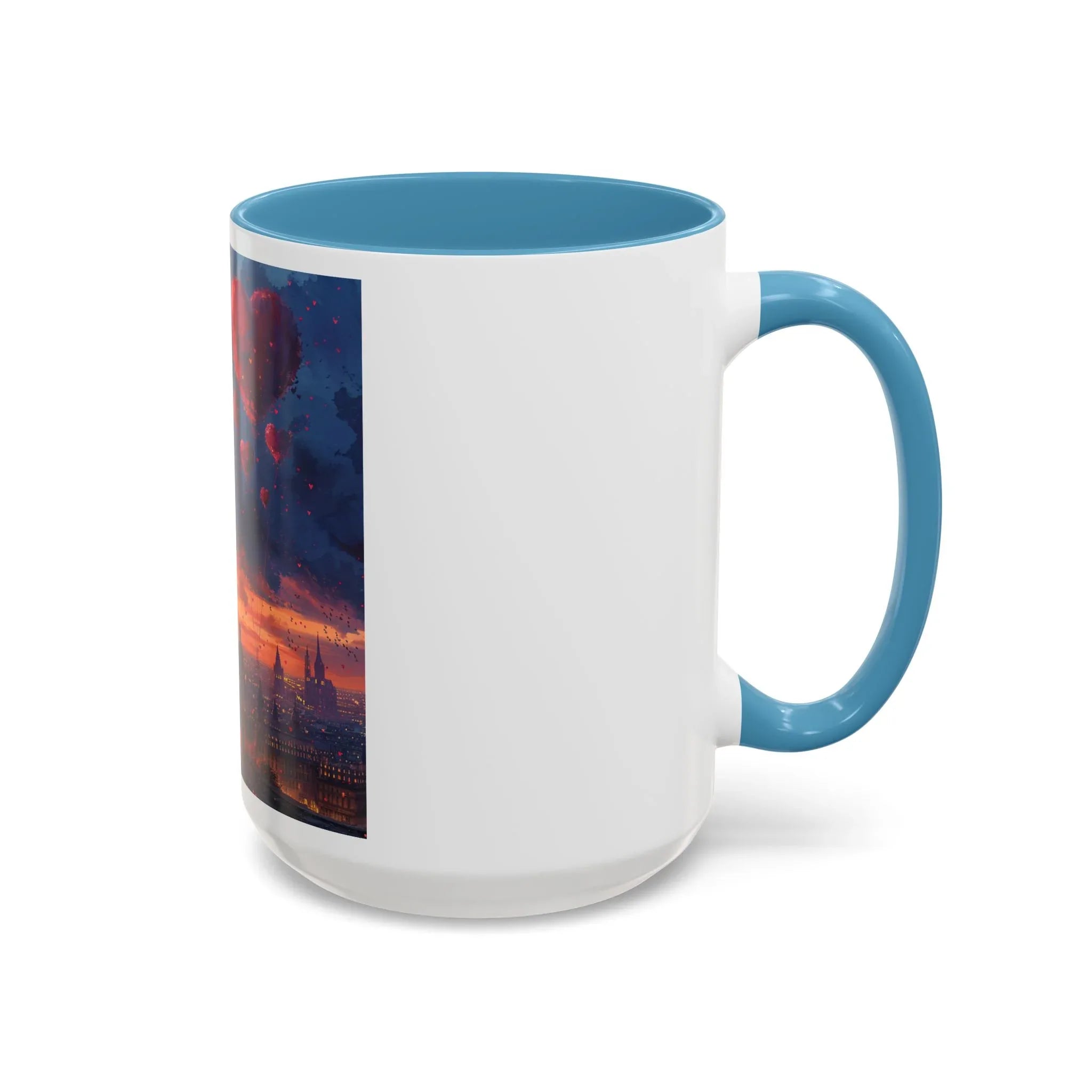 Romantic Sunset Coffee Mug, Love Gift Couples, Heart Design, Cozy Gift for Friends, Coffee Lover Gift, Valentine's Day Women's Merchandise - 250 USA Celebration