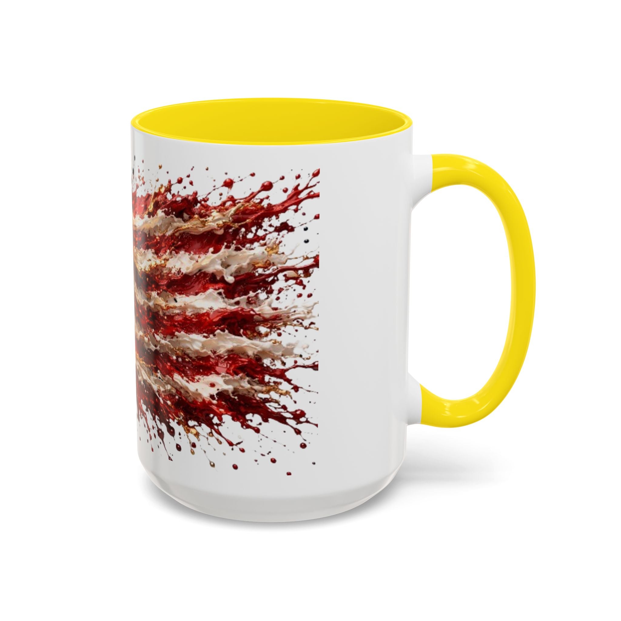 Patriotic 250th Anniversary Coffee Mug – American Flag Splash Accent (11/15oz)